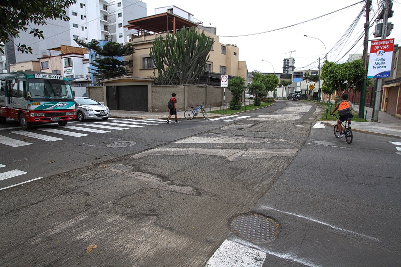 Obras de mantenimiento en la avenida Mello Franco iniciaron para Beneficio de los vecinos de Jesús María